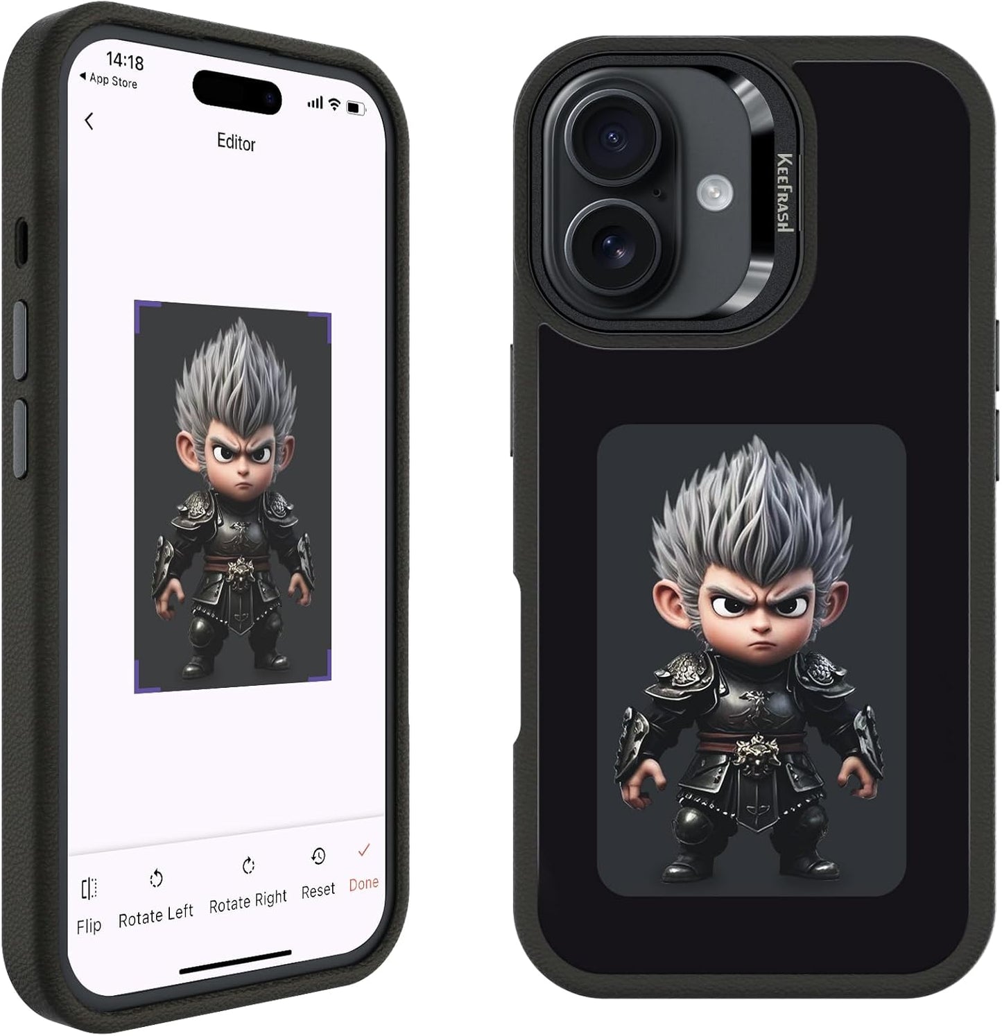 Smart Ink Phone Case for iPhone 16 Pro Max-4.0" HD Four Color E Ink Screen with NFC Transfer,DIY Photo Display Digital Phone Case,Custom Phone Protective Case,Anti-Drop Water-Resistant