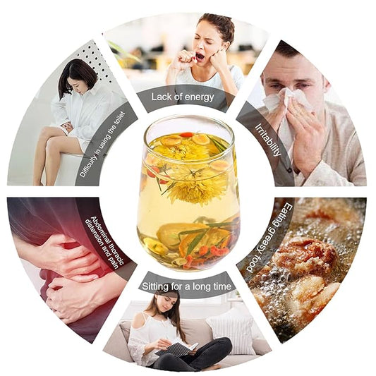 Dandelion Wolfberry Tea - Supports Kidneys & Liver Health with a Natural Blend of Seven Herbal Ingredients 120g per bag Beverage Traditional