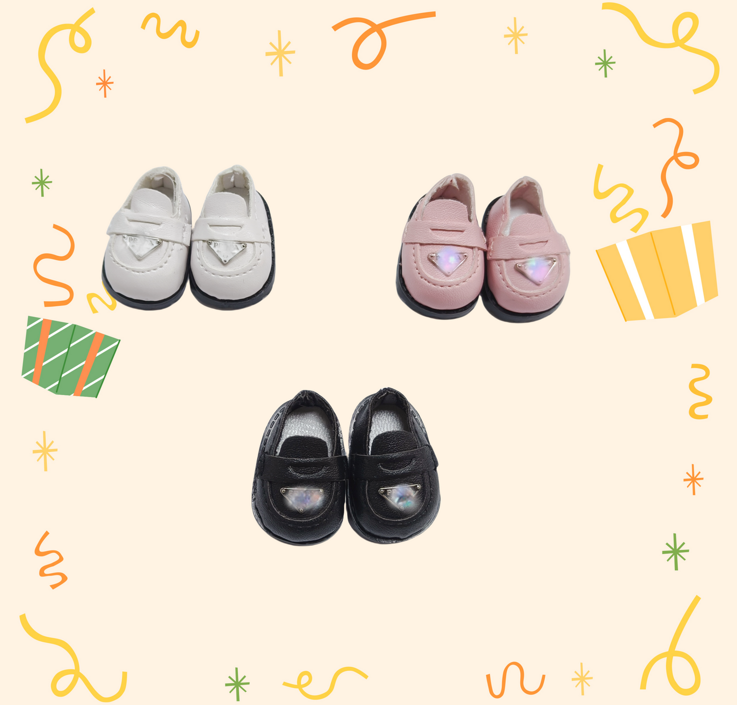 The loafers shoes of the LAbubu doll — Designer style