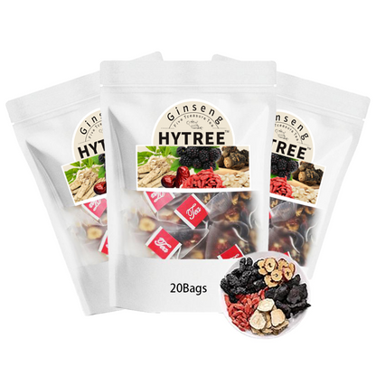 Kidney tea formula Ginseng Five Treasure TeaCombination Scented Tea Eight Treasure Tea RedDate Wolfberry Tea Men's Tea Health TeaMulberry Herbal Formula Health Tea 20bags Drink Fruit