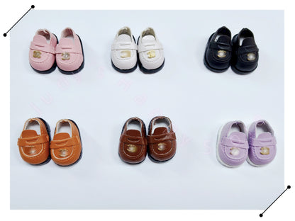 The loafers  shoes of the LAbubu doll —  Designer style
